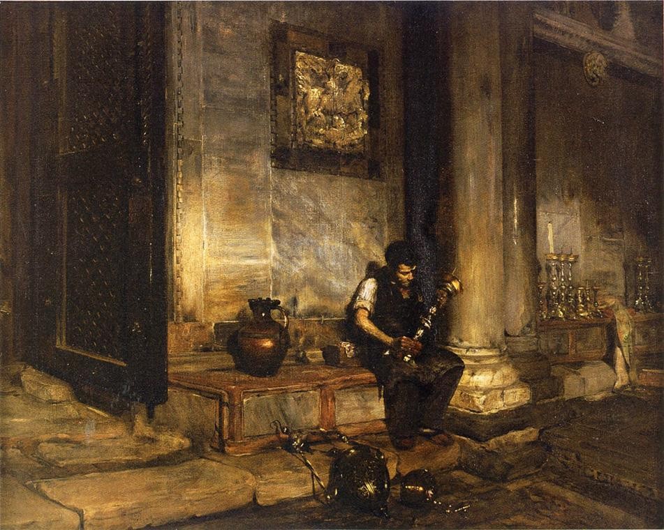 William Merritt Chase Interior of the Baptistry at St. Mark's